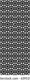 Abstract geometric black and white graphic vector. Morocco pattern design print for textile, fabric, wallpaper, background. Isolated 7