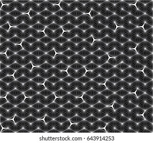 Abstract geometric black and white graphic design print halftone 1