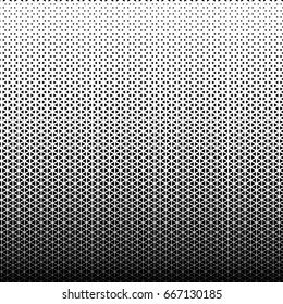 Abstract geometric black and white graphic design print halftone triangle pattern