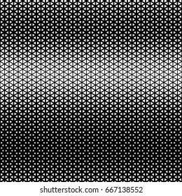 Abstract geometric black and white graphic design print halftone triangle pattern