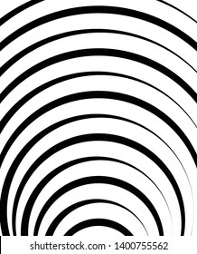 Abstract geometric black and white, grayscale graphical element