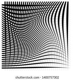 Abstract geometric black and white, grayscale graphical element
