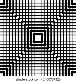 Abstract geometric black and white, grayscale graphical element