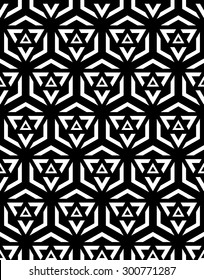 Abstract geometric black and white hipster fashion pillow pattern