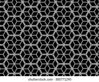 Abstract geometric black and white hipster fashion pillow pattern