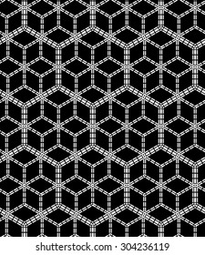 Abstract geometric black and white hipster fashion pillow pattern