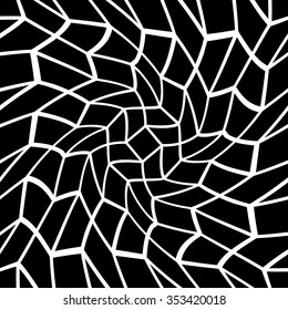 Abstract geometric black and white hipster fashion pillow pattern