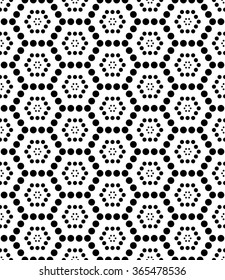 Abstract geometric black and white hipster fashion pillow hexagon pattern