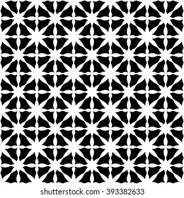 Abstract geometric black and white hipster fashion pillow pattern