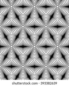 Abstract geometric black and white hipster fashion pillow pattern