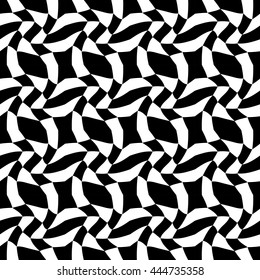 Abstract geometric black and white hipster fashion pillow pattern