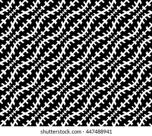 Abstract geometric black and white hipster fashion pillow pattern