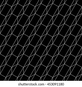 Abstract geometric black and white hipster fashion pillow hexagon pattern