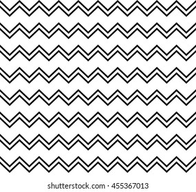 Abstract geometric black and white hipster fashion pillow fashion chevron pattern