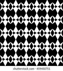 Abstract geometric black and white hipster fashion pillow pattern