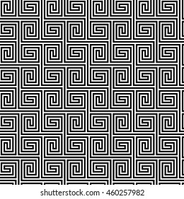 Abstract geometric black and white hipster fashion pillow maze pattern