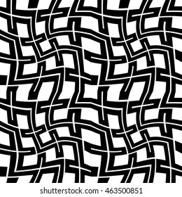 Abstract geometric black and white hipster fashion pillow pattern
