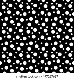 Abstract geometric black and white hipster fashion random circles pattern
