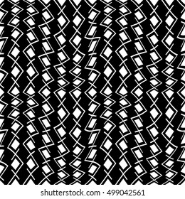 Abstract geometric black and white hipster fashion pillow pattern