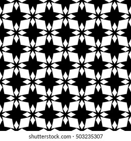 Abstract geometric black and white hipster fashion pillow square pattern