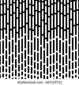 Abstract geometric black and white hipster fashion pillow halftone pattern