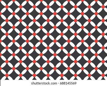 Abstract geometric black and white hipster fashion pattern 