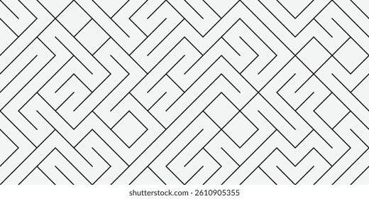 Abstract geometric black and white lines graphic design