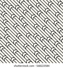 Abstract geometric black and white minimal graphic design lines pattern