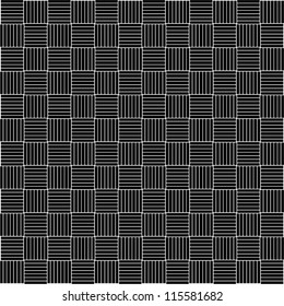 Abstract geometric black and white seamless pattern.