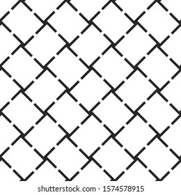 Abstract geometric black and white seamless pattern for web page, textures, card, poster, fabric, textile. Monochrome graphic repeating design. Modern minimalist stylish ornament.