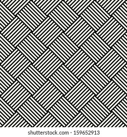 Abstract geometric black and white seamless pattern 