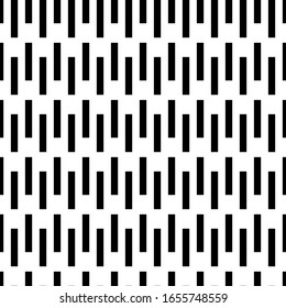 Patrón transparente geométrico en blanco y negro para páginas web, texturas, tarjetas, afiches, tejidos, textiles. Diseño extensivo gráfico monocromo. Moderno y elegante decoración.