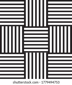 Abstract geometric black and white seamless pattern