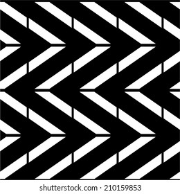 Abstract geometric black and white seamless pattern.