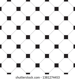 Abstract geometric of black and white square background. Vector pattern.