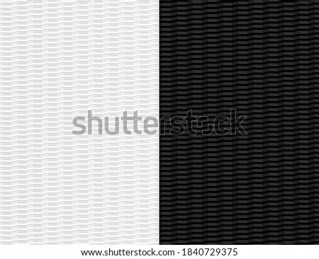 Abstract geometric black and white texture. Vector background 3d design