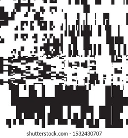 Abstract Geometric Black and White Vector Art