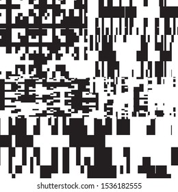 Abstract Geometric Black and White Vector Art