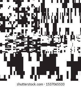 Abstract Geometric Black and White Vector Art
