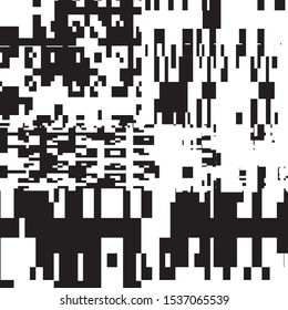 Abstract Geometric Black and White Vector Art