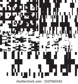 Abstract Geometric Black and White Vector Art