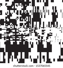 Abstract Geometric Black and White Vector Art