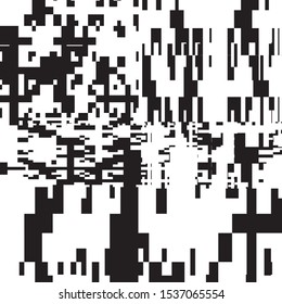 Abstract Geometric Black and White Vector Art