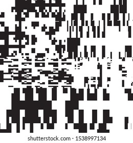 Abstract Geometric Black and White Vector Art