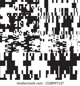 Abstract Geometric Black and White Vector Art