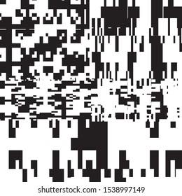 Abstract Geometric Black and White Vector Art