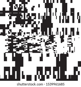 Abstract Geometric Black and White Vector Art