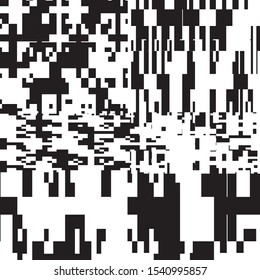 Abstract Geometric Black and White Vector Art