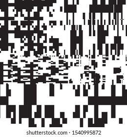 Abstract Geometric Black and White Vector Art