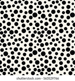 abstract geometric black and white vector dots pattern